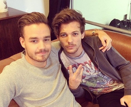 Liam Payne and Louis Tomlinson get ready for a shoot