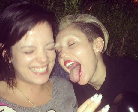 Miley Cyrus and Lily Allen
