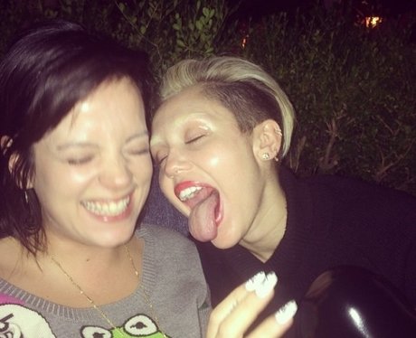 Miley Cyrus and Lily Allen together in LA