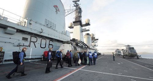 HMS Illustrious in the Phillipines