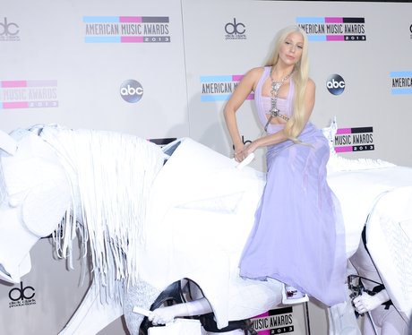 Lady Gaga American Music Awards 2013 Red Carpet