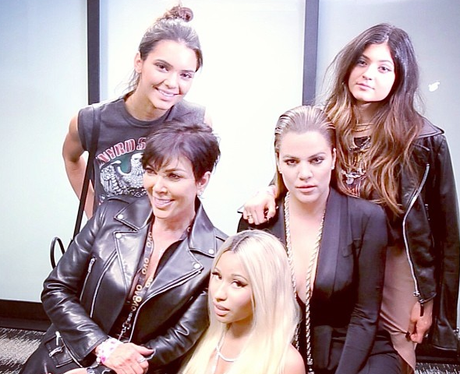Nicki Minaj with the Kardashians