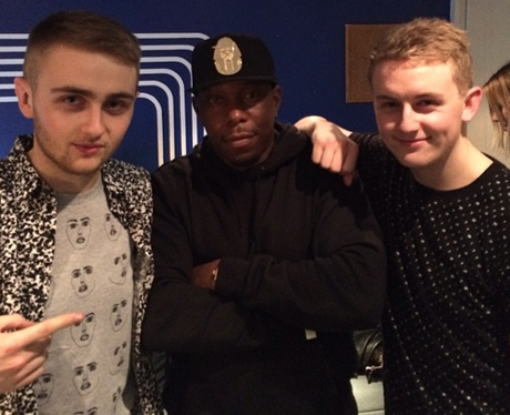 Disclosure and Dizzee Rascal backstage in Brixton