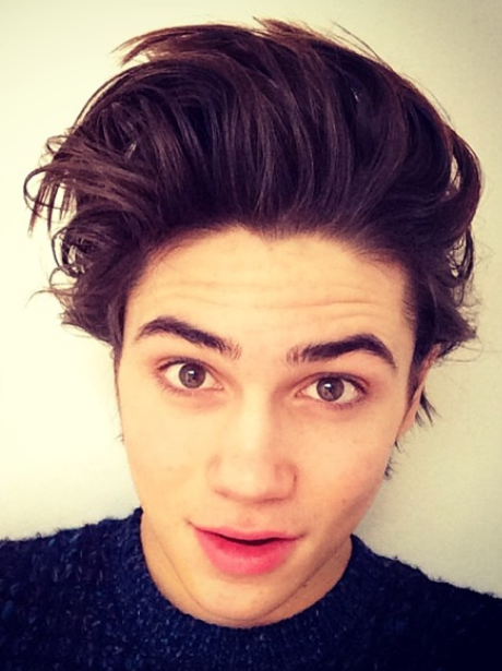 George Shelley shows off a quiff on Instagram