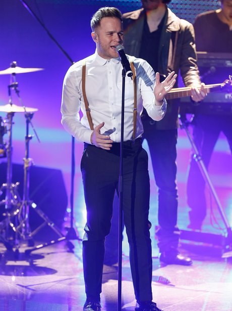 Olly Murs on stage in Germany