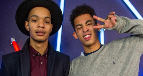 Rizzle Kicks backstage Jingle Bell Ball