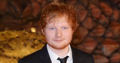 Ed Sheeran attends the Hobbit premiere