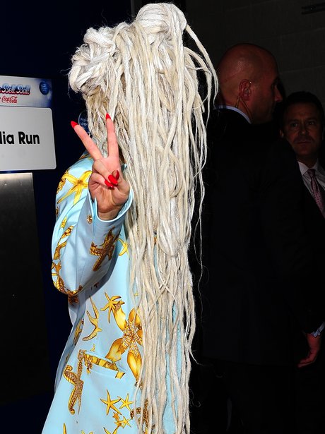 Lady Gaga Backstage at the Jingle Bell Ball 2013