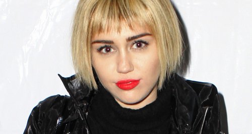 Miley Cyrus with a bob