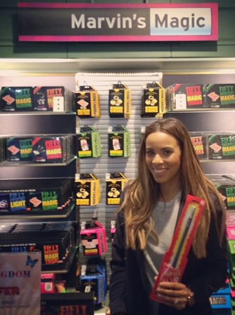 Rochelle Wiseman in a hardware store