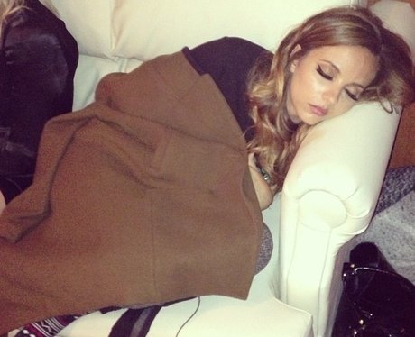 Jade Thirlwall taking a nap