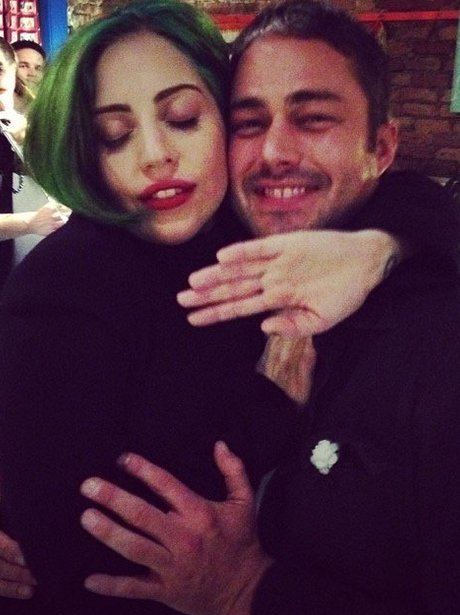 Lady Gaga with her boyfriend Taylor Kinney