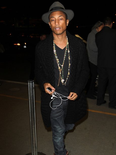 Pharrell at the airport