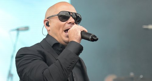 pitbull on stage