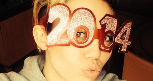 miley cyrus celebrating new year's eve