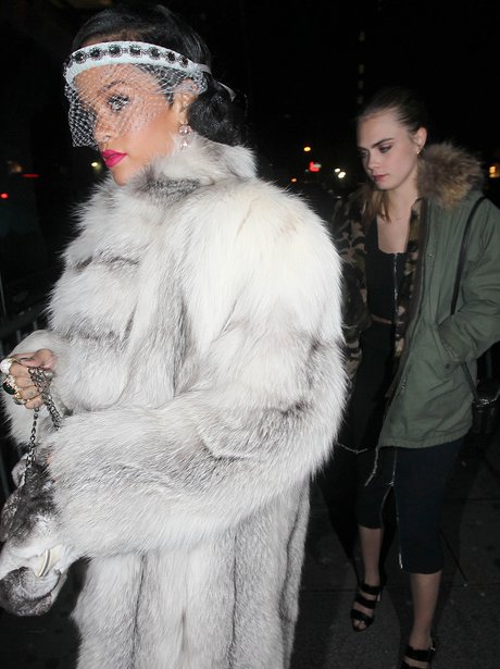 Rihanna and Cara Delevingne celebrate New Years
