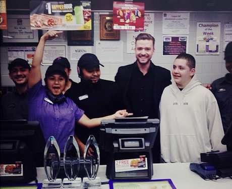 Justin timberlake at Taco Bell