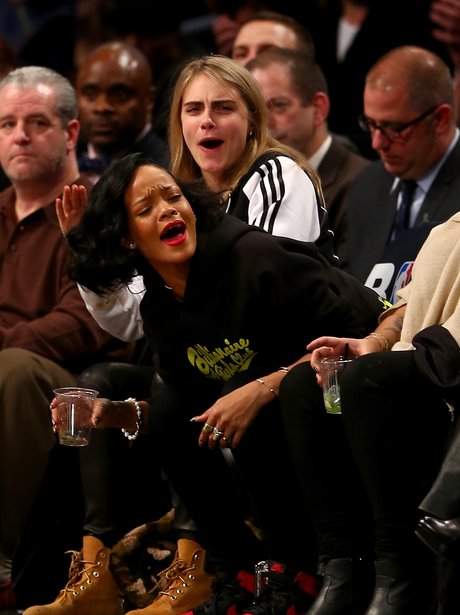 Rihanna and Cara Delevingne Basketball