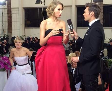 Jennifer Lawrence Photobombs Taylor Swift At Golde
