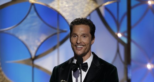 Matthew McConaughey at the Golden Globe Awards 201