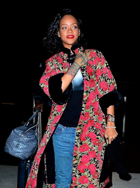 Rihanna shows off her new tattoos