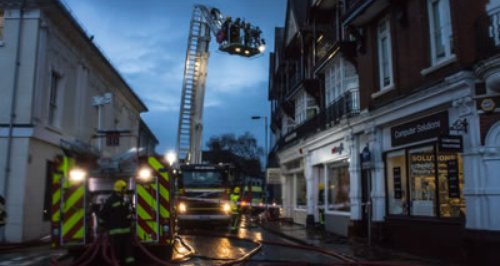 Winchester Jewry Street flat fire