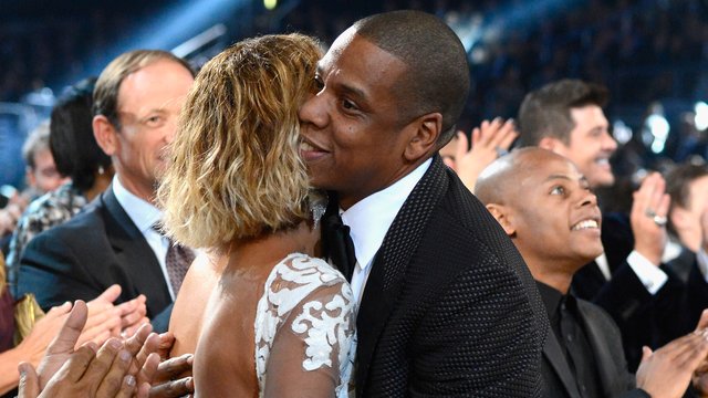 Beyonce and Jay-Z at the Grammy Awards 2014