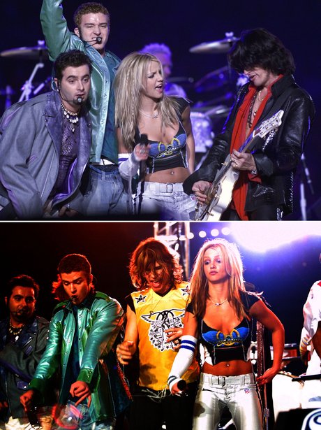 Britney Spears and NSync Super Bowl 2001