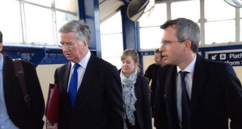 Michael Fallon Portsmouth Minister visit