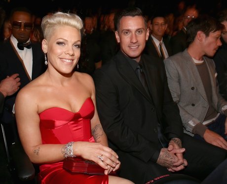 Pink and Carey Hart at the Grammy Awards 2014
