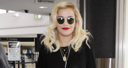 Rita Ora arriving at the airport