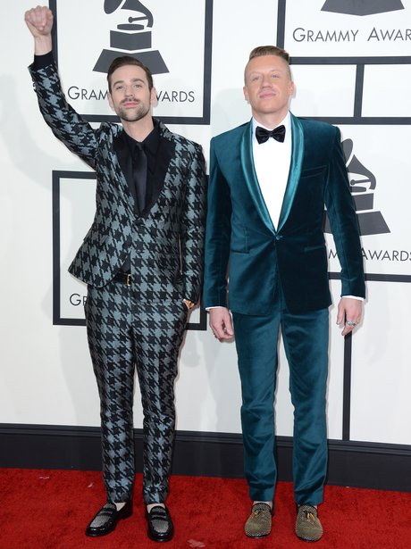 Ryan Lewis and Macklemore at the Grammy Awards 201