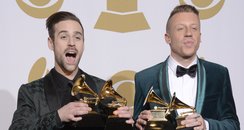 Ryan Lewis and Macklemore at the Grammy Awards 201