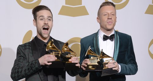 Ryan Lewis and Macklemore at the Grammy Awards 201