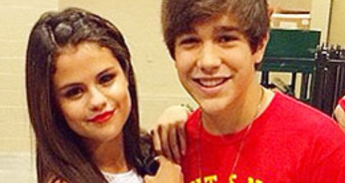 Selena Gomez and Austin Mahone 