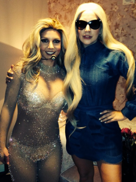Britney Spears and Lady Gaga 