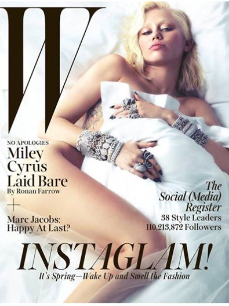 Miley Cyrus W Magazine 2014