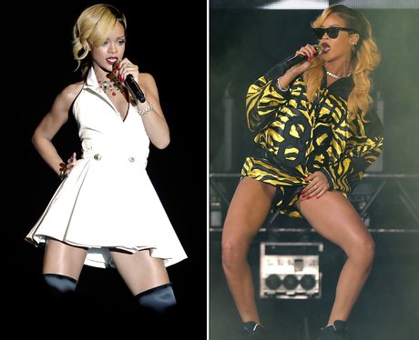Rihanna on stage