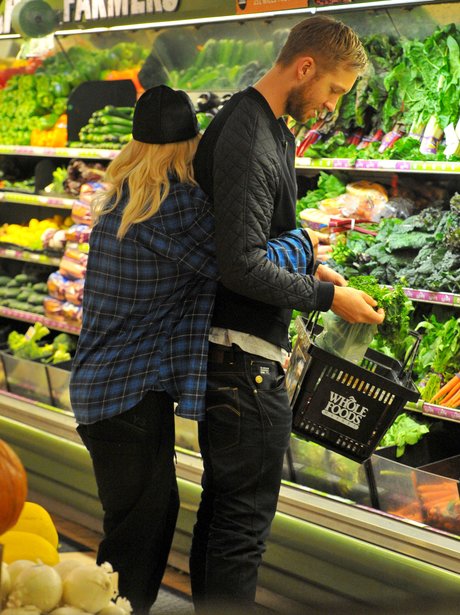 Rita Ora and Calvin Harris PDA when out shopping