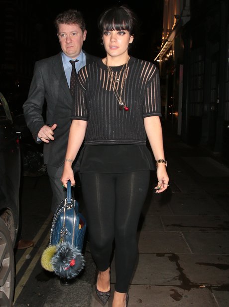 lily Allen at the Groucho club