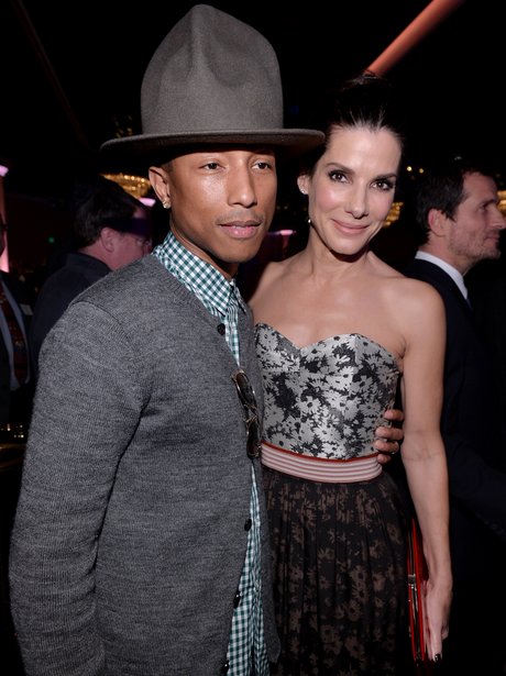 Pharrell and Sandra Bullock