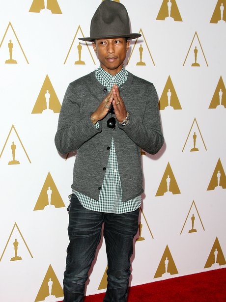 Pharrell at Oscars luncheon event