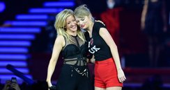 Taylor Swift and Ellie Goulding on stage