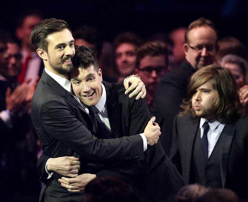 Bastille winners at the Brit Awards 2014