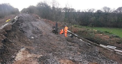 Botley landslip