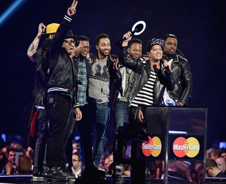 Bruno Mars winner at the Brit Awards 2014