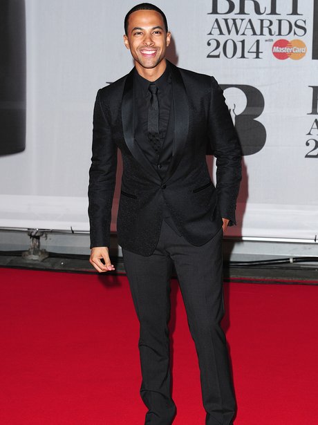 Marvin Humes BRIT Awards 2014 Red Carpe