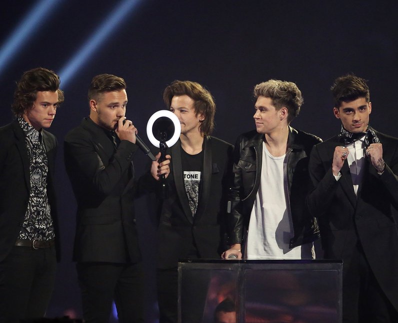 One Direction winners at the Brit Awards 2014