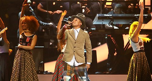 Pharrell BRIT Awards 2014 Performances