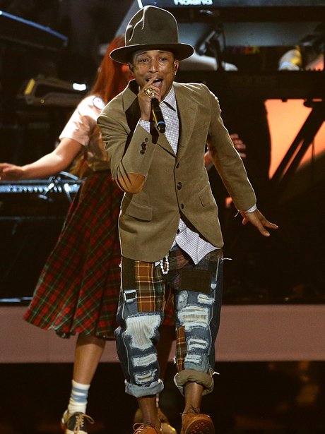Pharrell BRIT Awards 2014 Performances